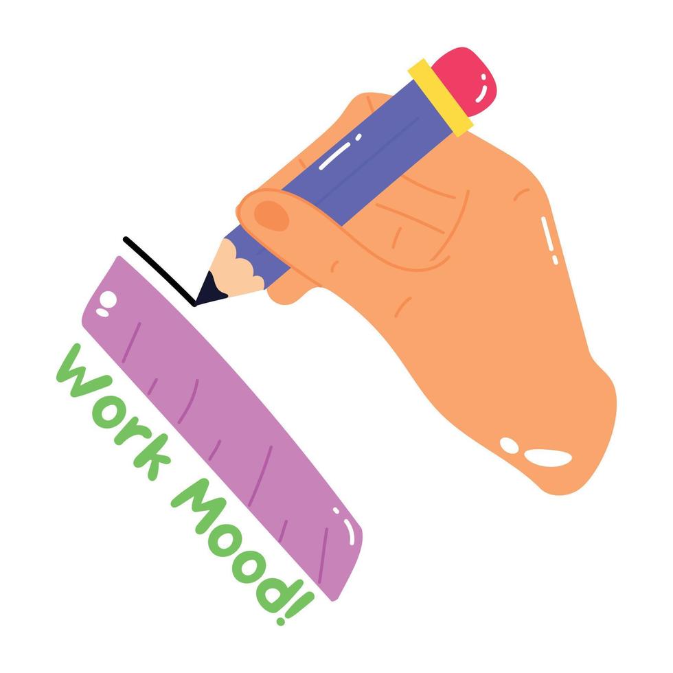 Trendy Work Mood vector