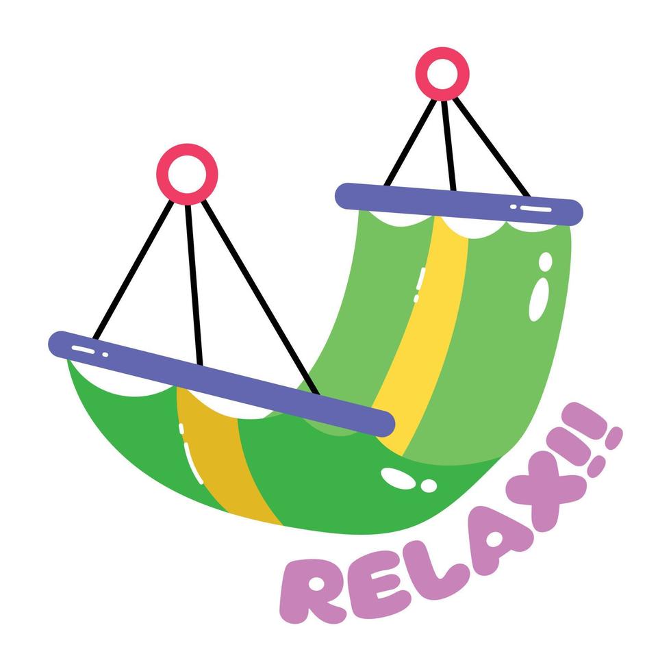 Trendy Hammock Concepts vector