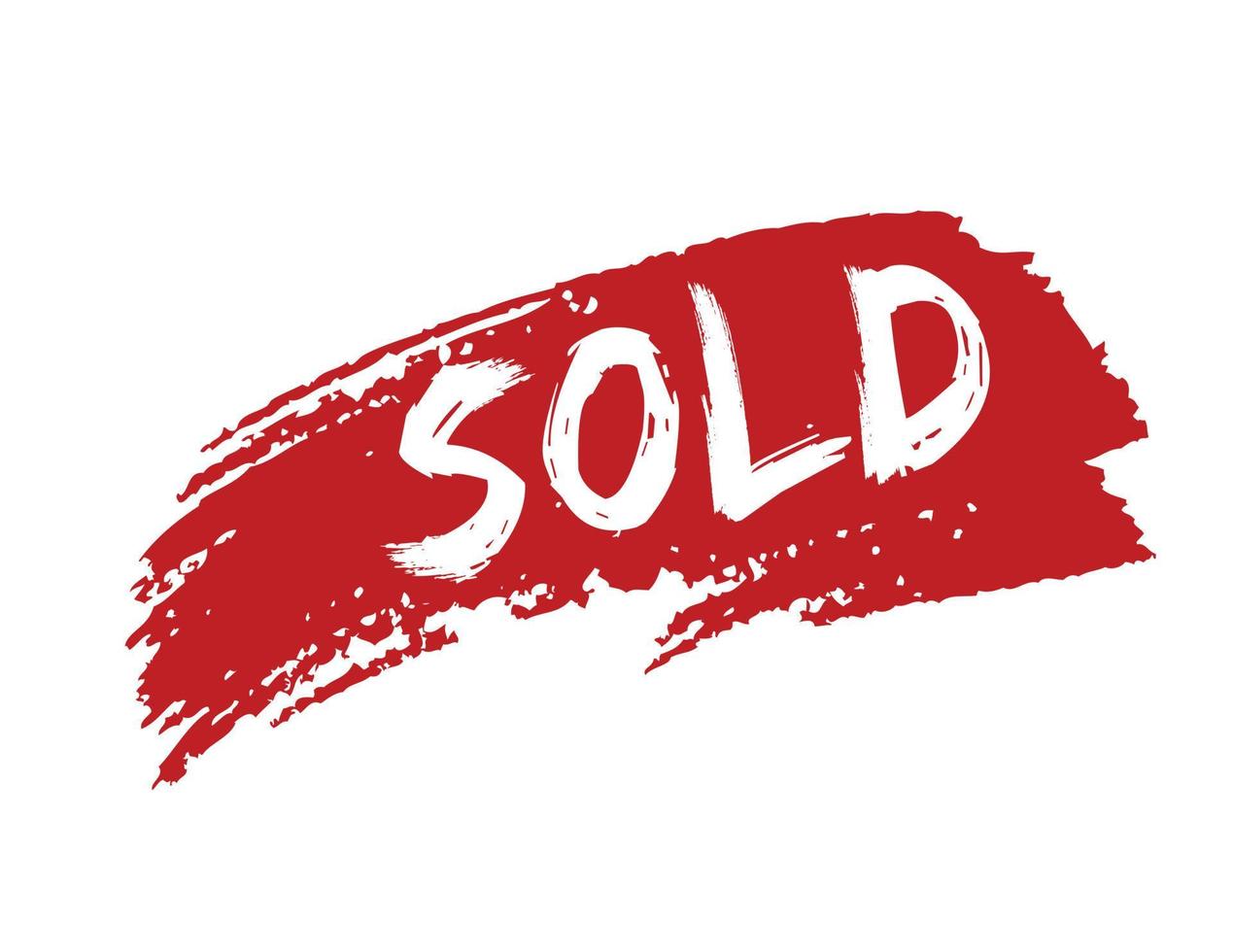 Sold home, gunge vector illustrations.