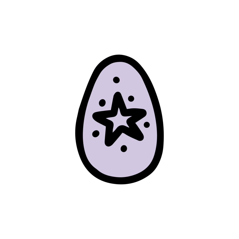 Easter egg illustration png