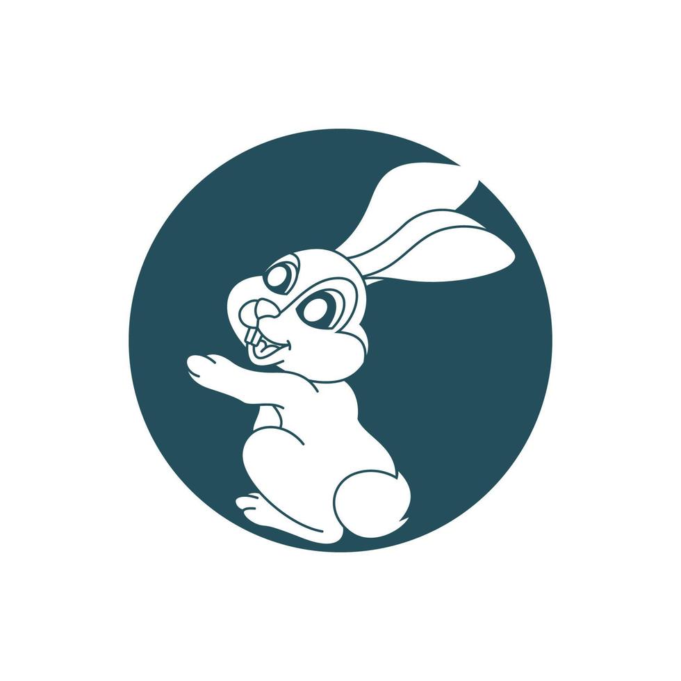 Rabbit vector icon illustration design