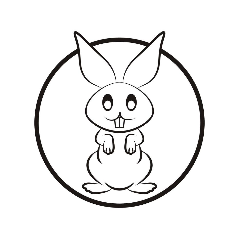 Rabbit vector icon illustration design