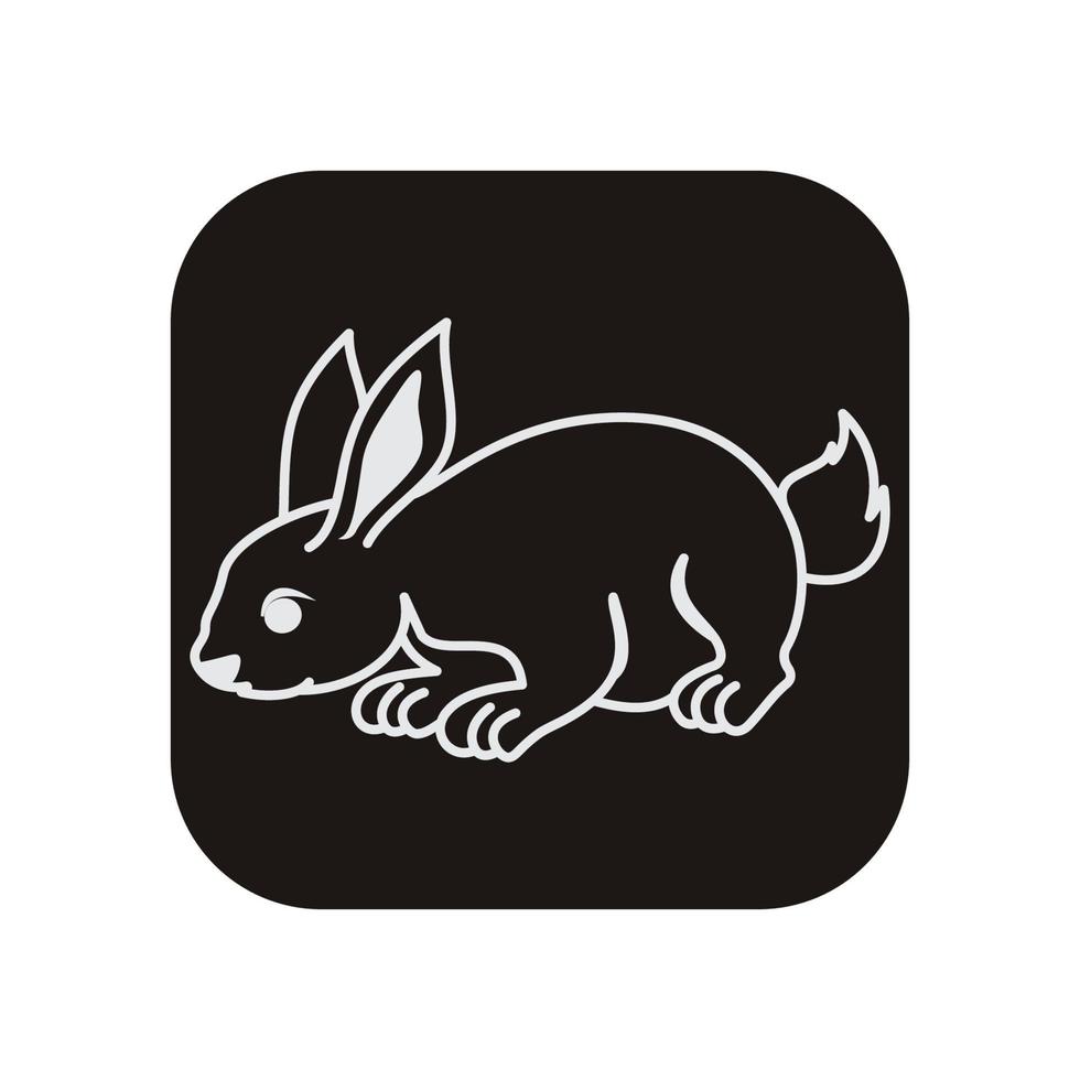 Rabbit vector icon illustration design