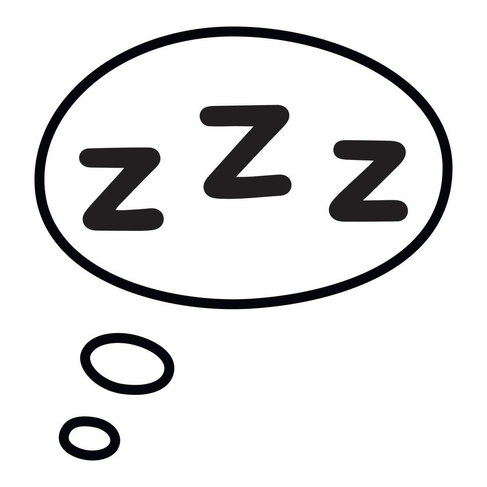 zzz sleep icon. vector