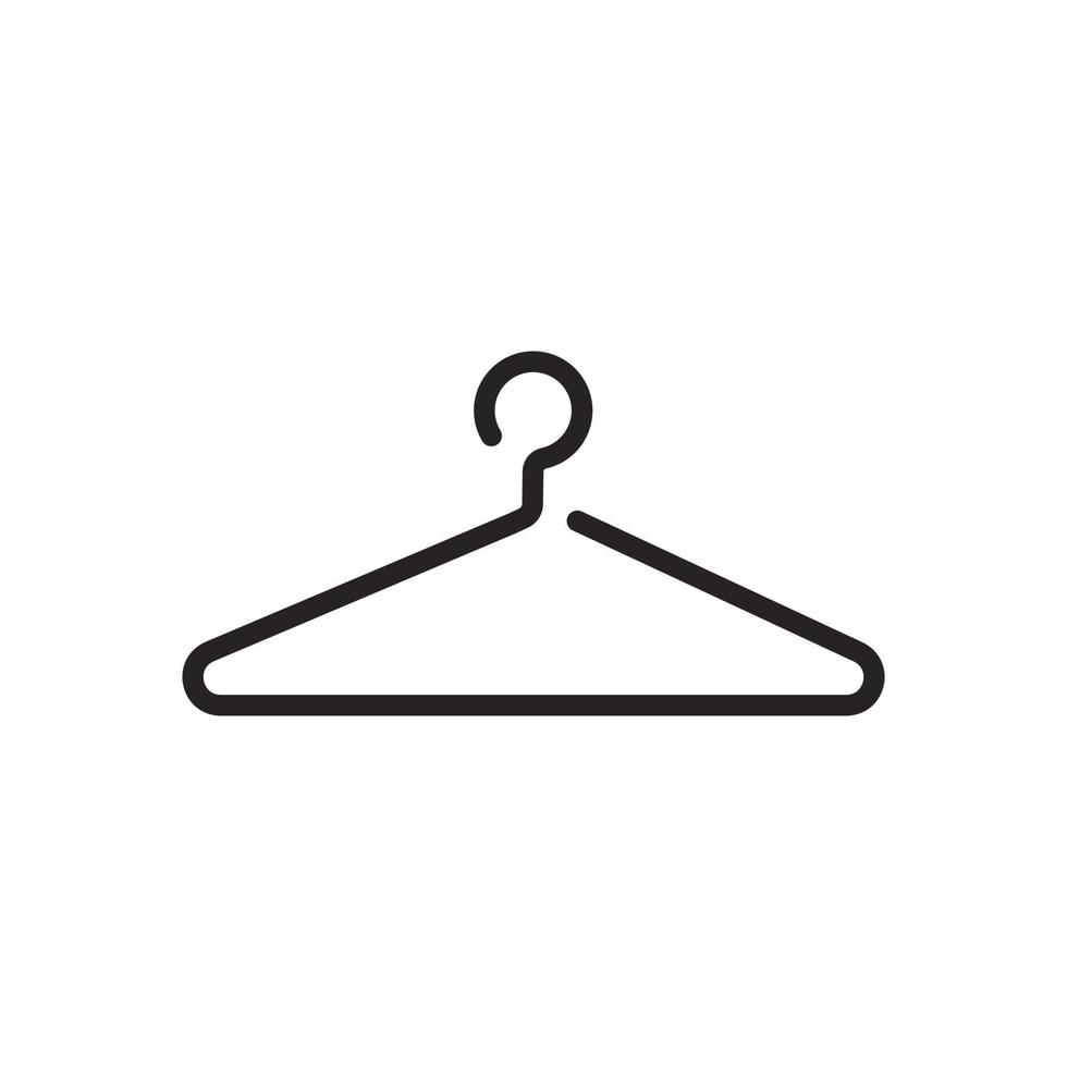 Clothes hanger illustration vector