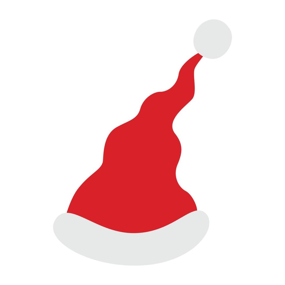 Santa christmas hat. vector