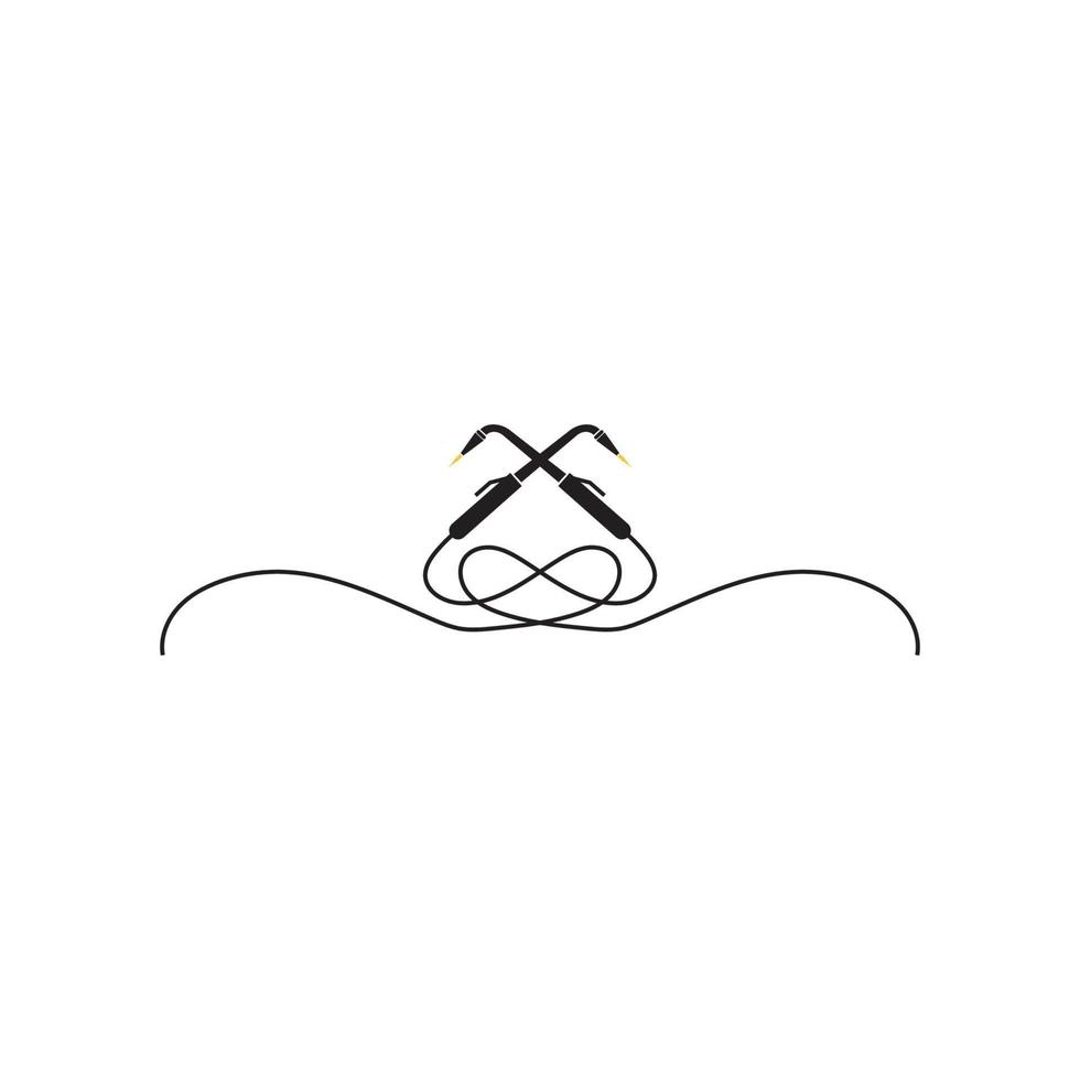 plantilla de vector de ilustración de logotipo de soldadura