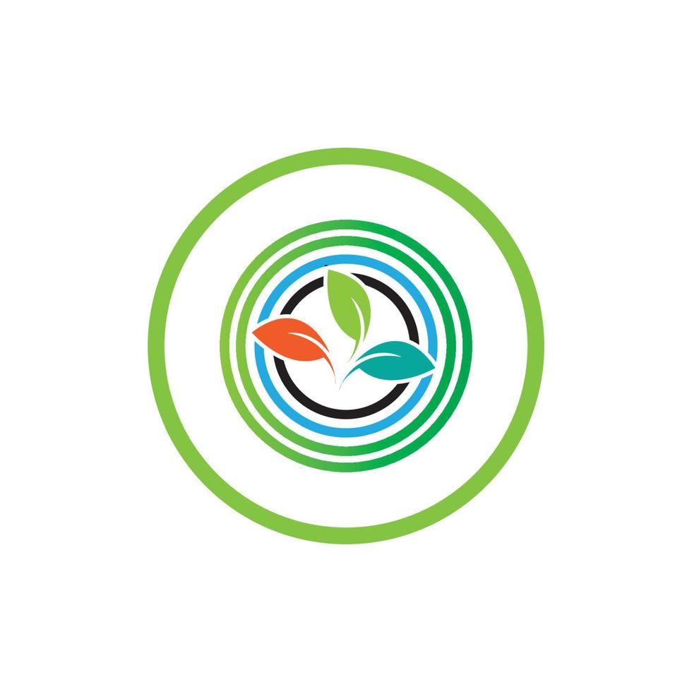 logotipo y símbolo de la planta natural vector