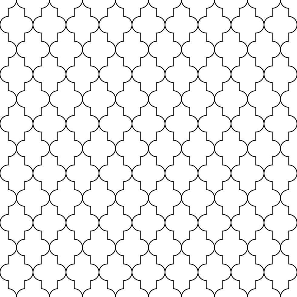 Seamless Pattern. Turkish Mosque Window Shape. Arabic Mosaic Ornament Background. Muslim Decoration. Ramadan Kareem Islamic Illustration vector
