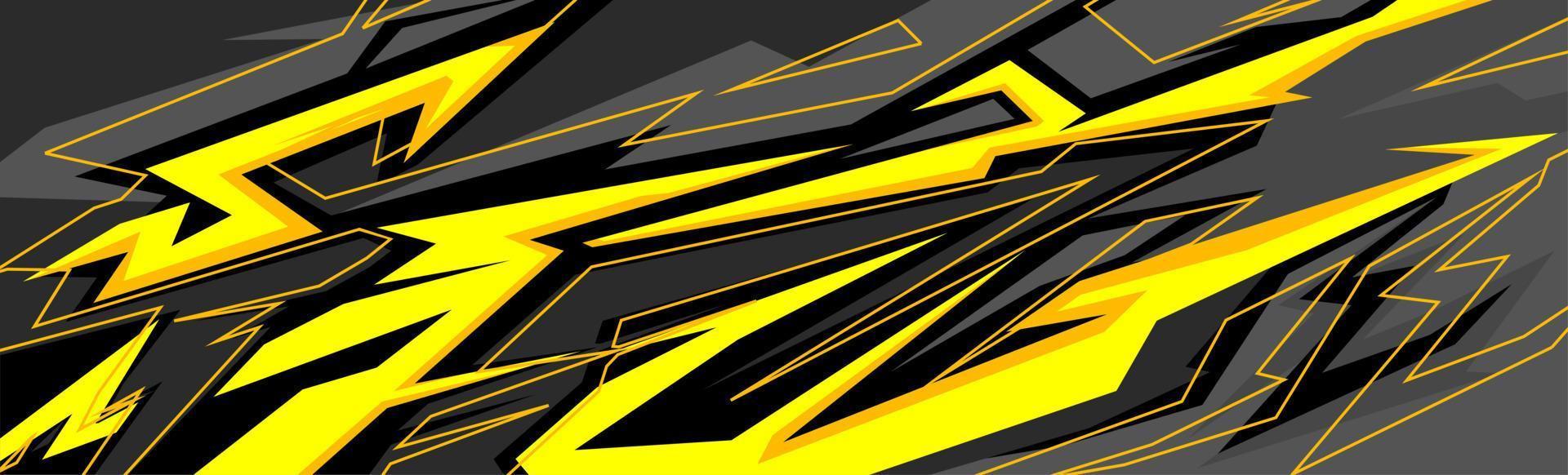 Abstract Car decal design vector. Graphic abstract stripe racing background kit designs for wrap vehicle, race car, rally, adventure and livery vector