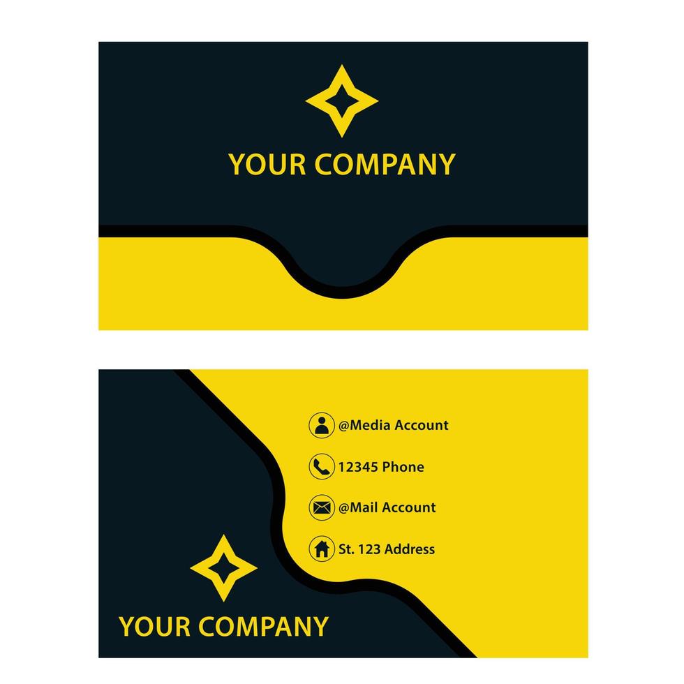 vector abstract company card