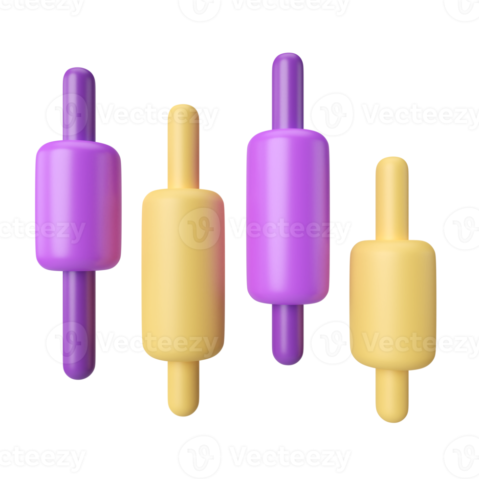 Candle Stick 3D Illustration Icon png