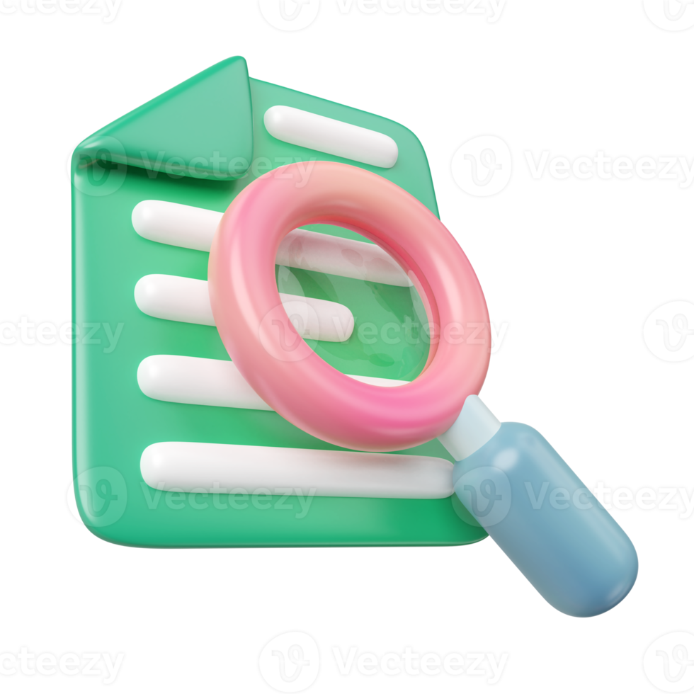 Analyze 3D Illustration Icon png