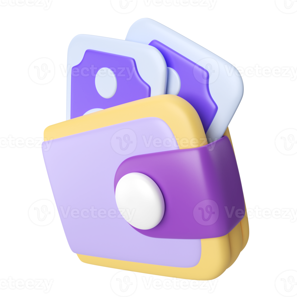 Wallet 3D Illustration Icon png