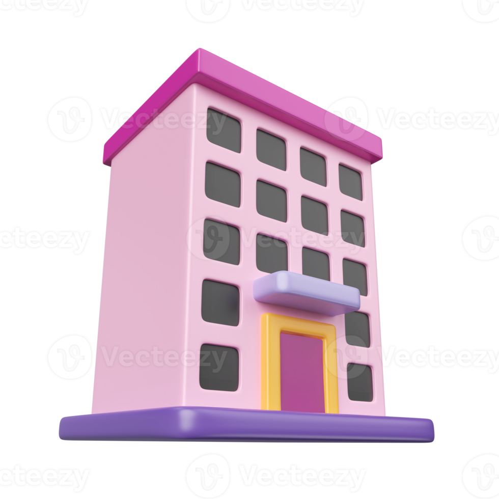 Office Building 3D Illustration Icon png