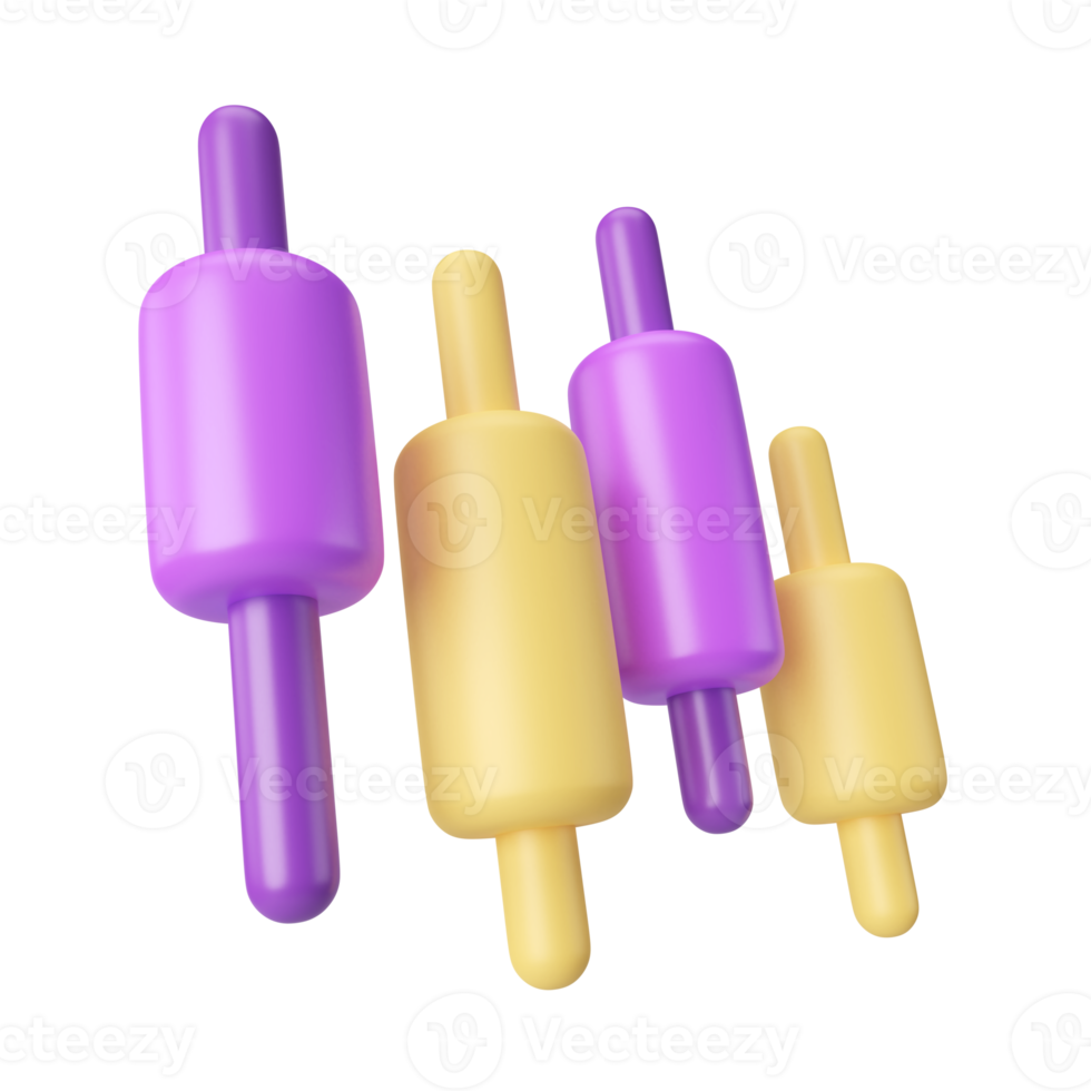 Candle Stick 3D Illustration Icon png