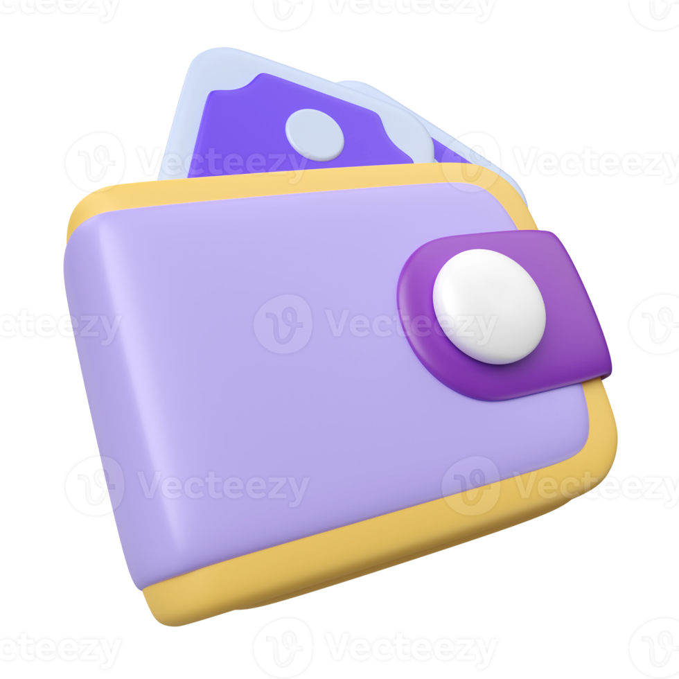 Wallet 3D Illustration Icon png