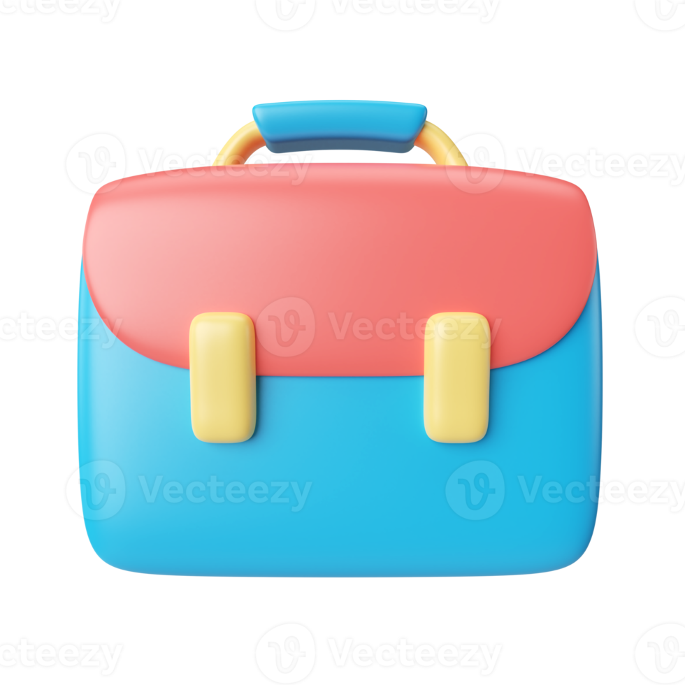 valise d'affaires icône d'illustration 3d png