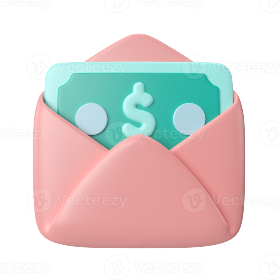 Salary 3D Illustration Icon png