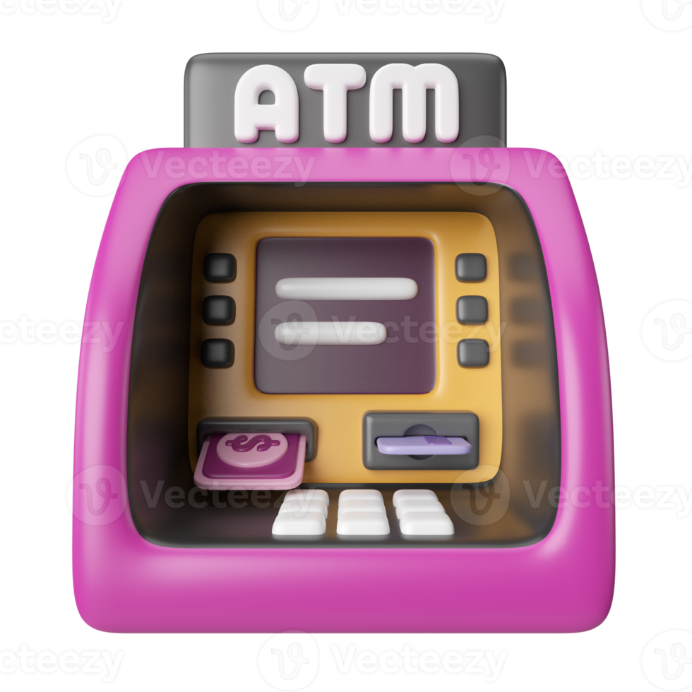 ATM 3D Illustration Icon png