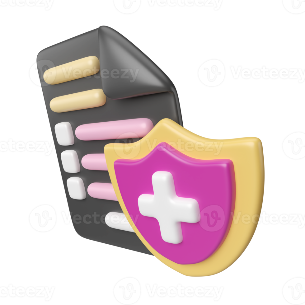 Insurance 3D Illustration Icon png