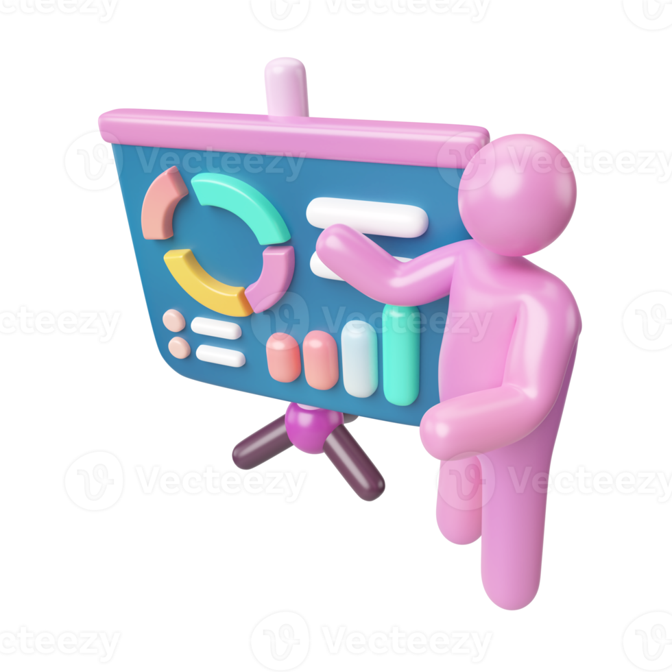 Presentation 3D Illustration Icon png