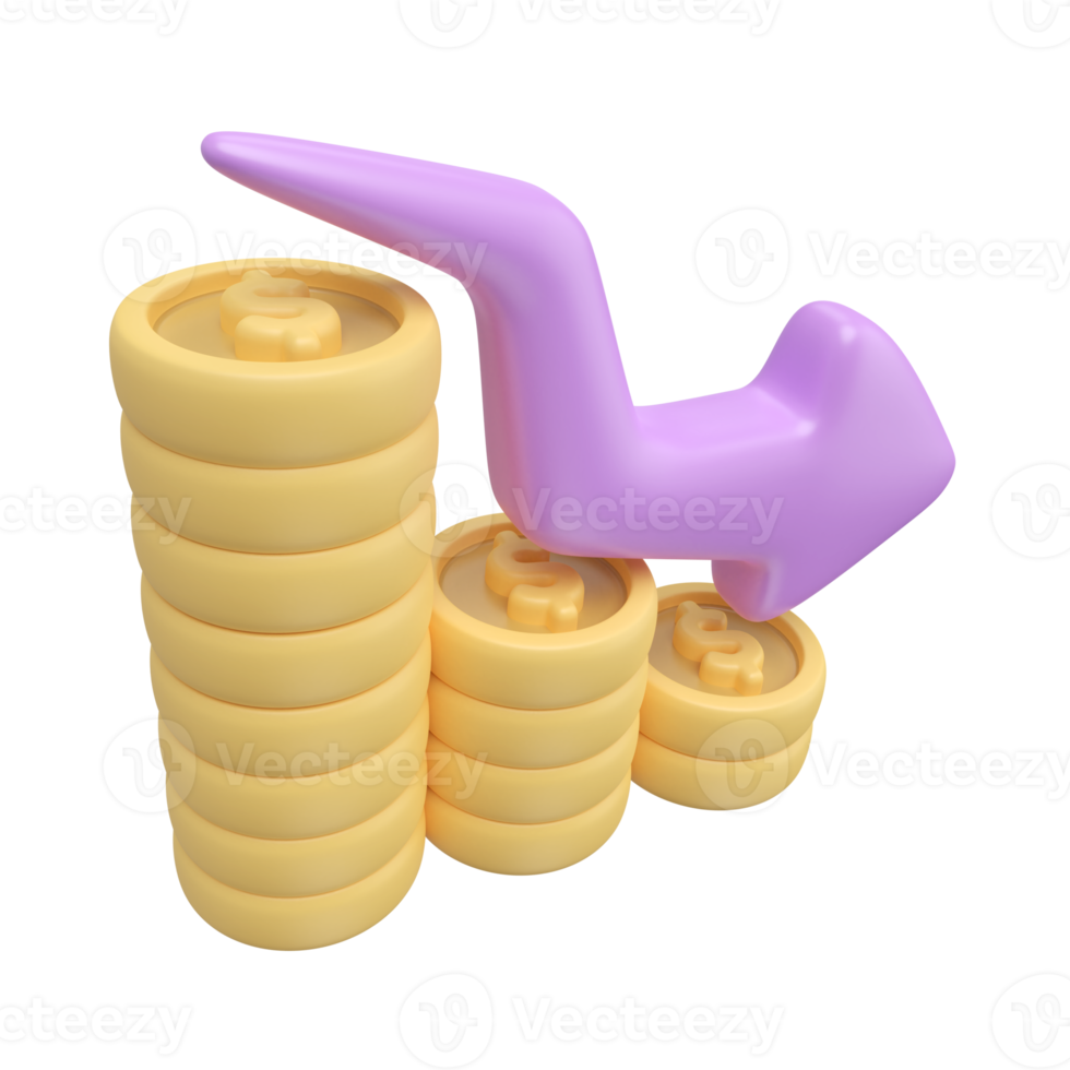Deflation 3D Illustration Icon png