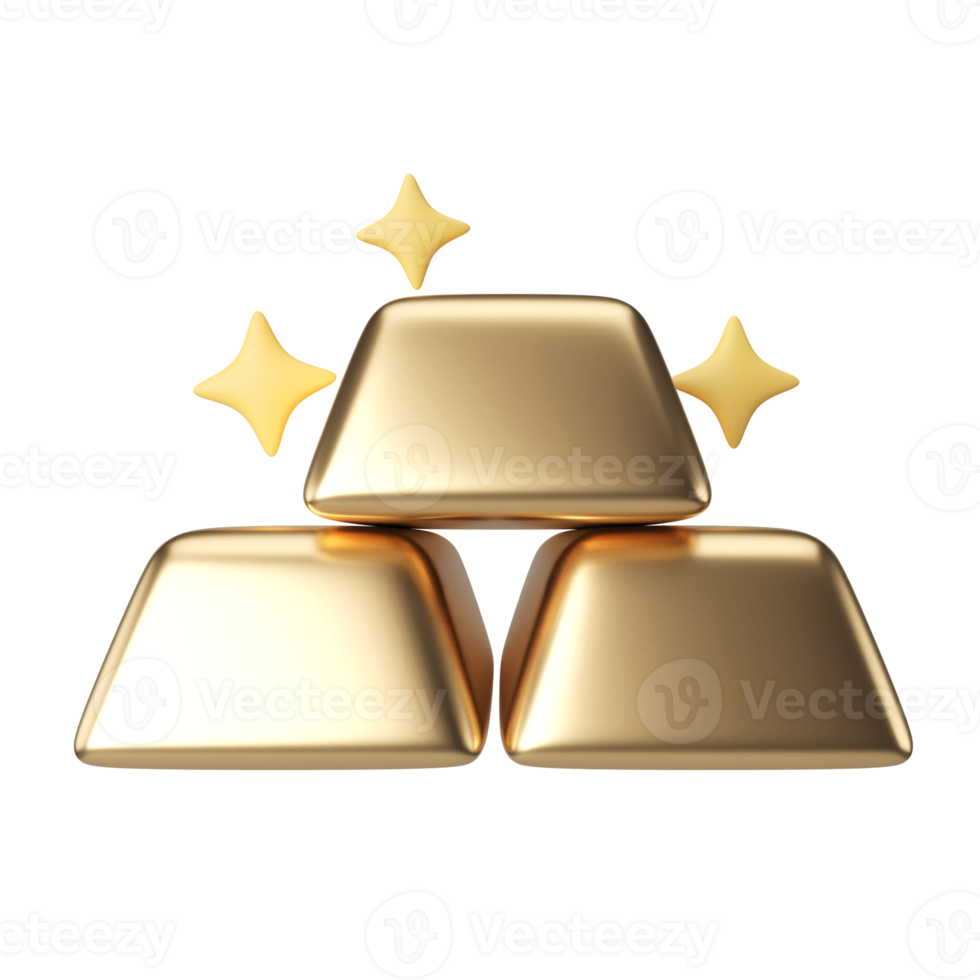 Gold 3D Illustration Icon png