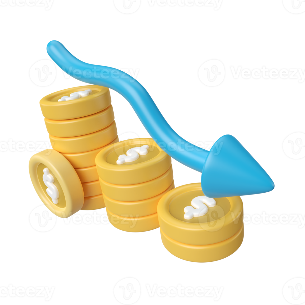 Deflation 3D Illustration Icon png