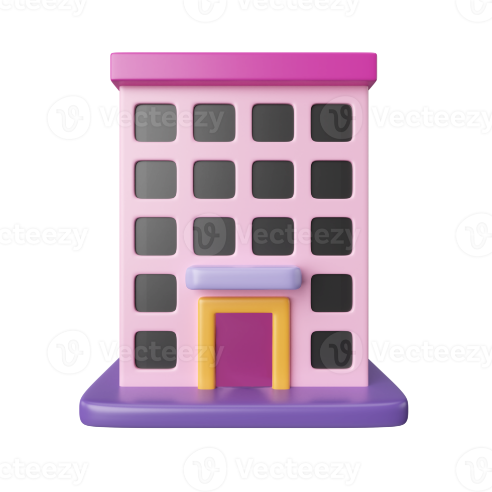 Office Building 3D Illustration Icon png