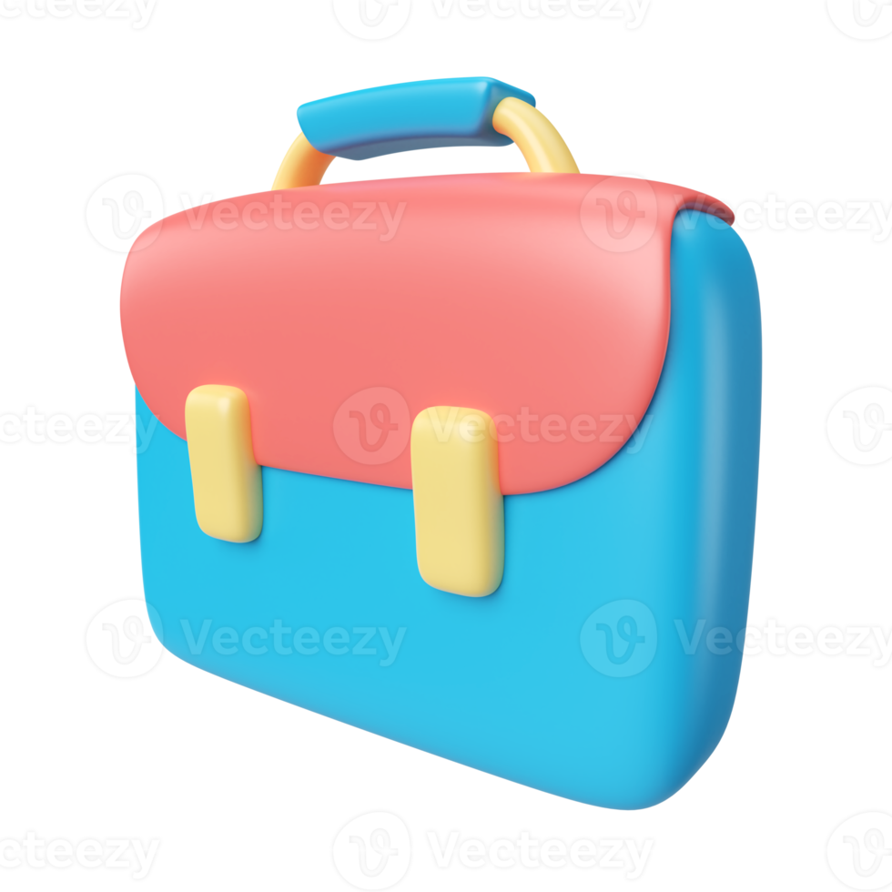 Business Suitcase 3D Illustration Icon png