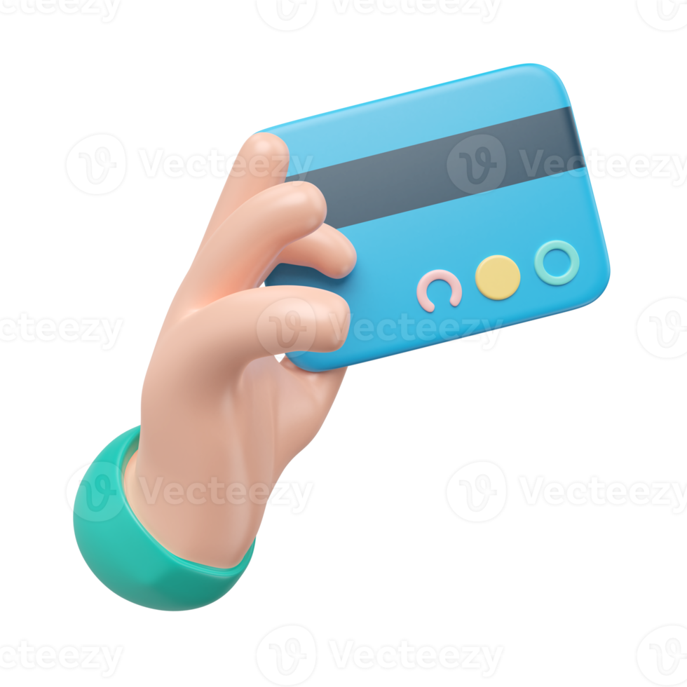 Credit Card 3D Illustration Icon png