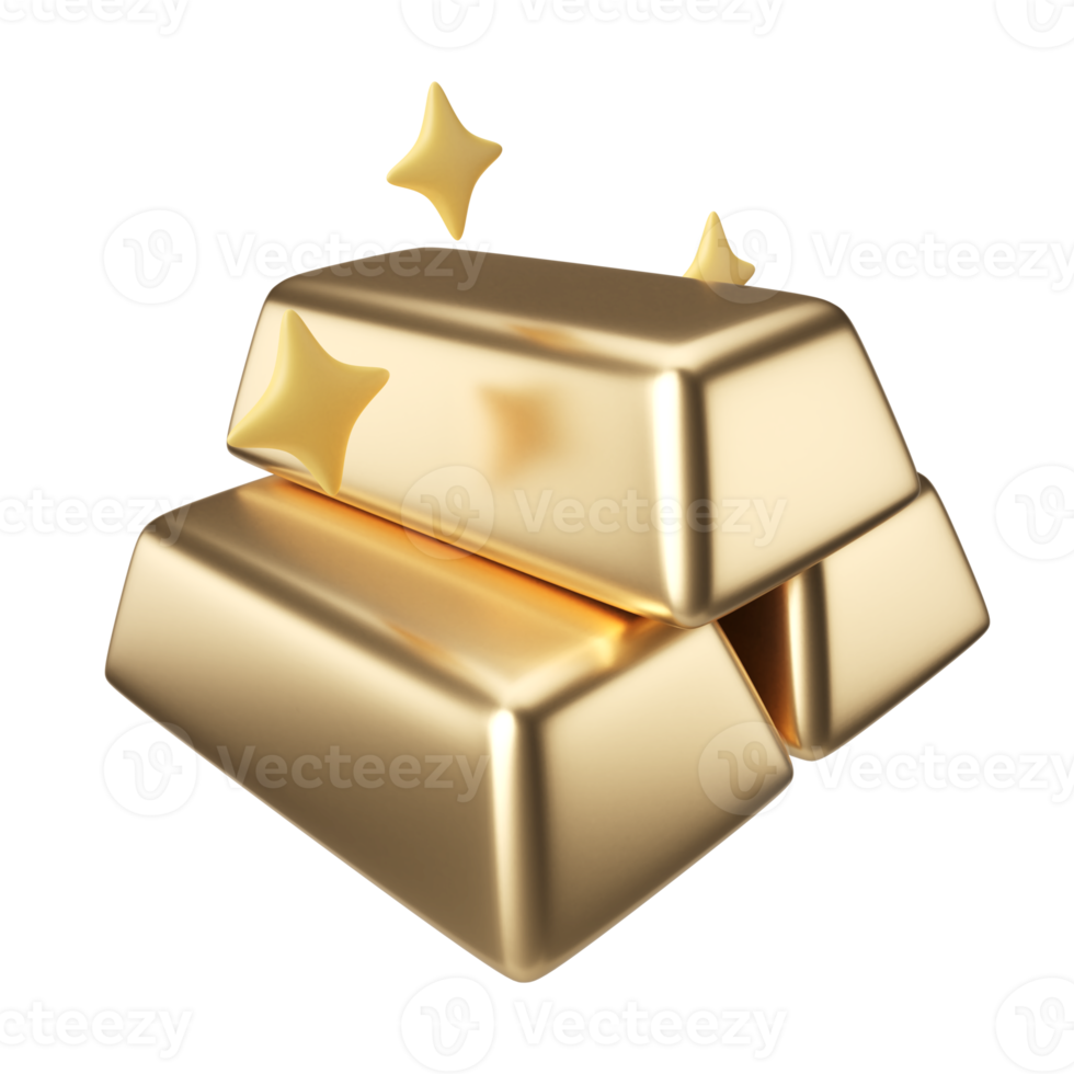 icono de ilustración 3d de oro png