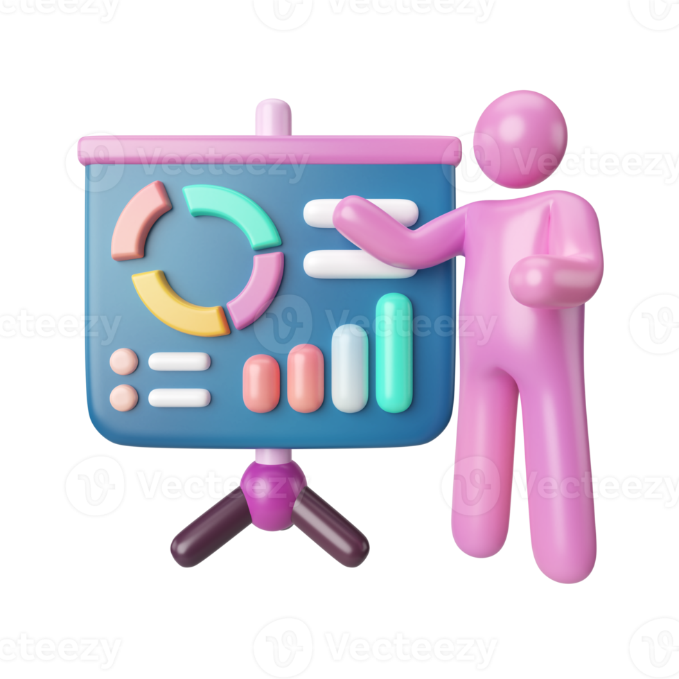 Presentation 3D Illustration Icon png