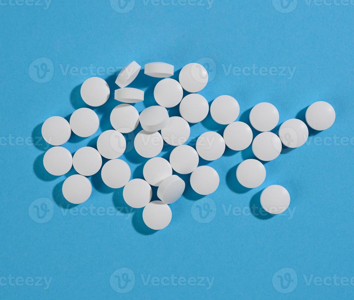 pastilla redonda blanca para el cuidado