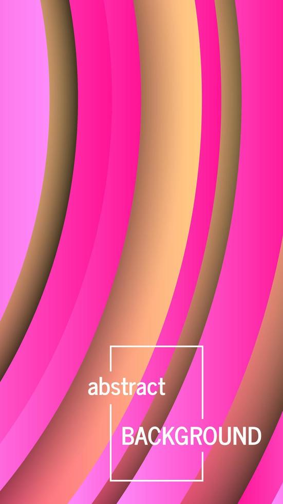 Trendy geometric pink background with abstract circles shapes. Stories banner design. Futuristic dynamic pattern design. Vector illustration