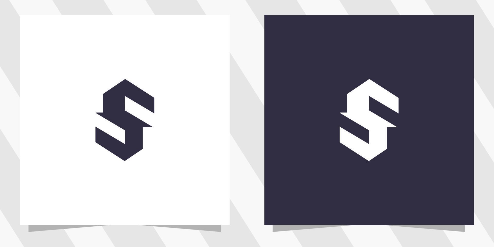 letter s logo design vector