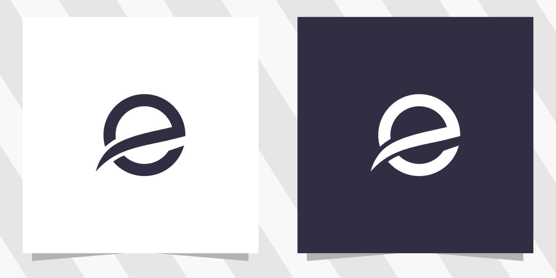 letter e logo design vector