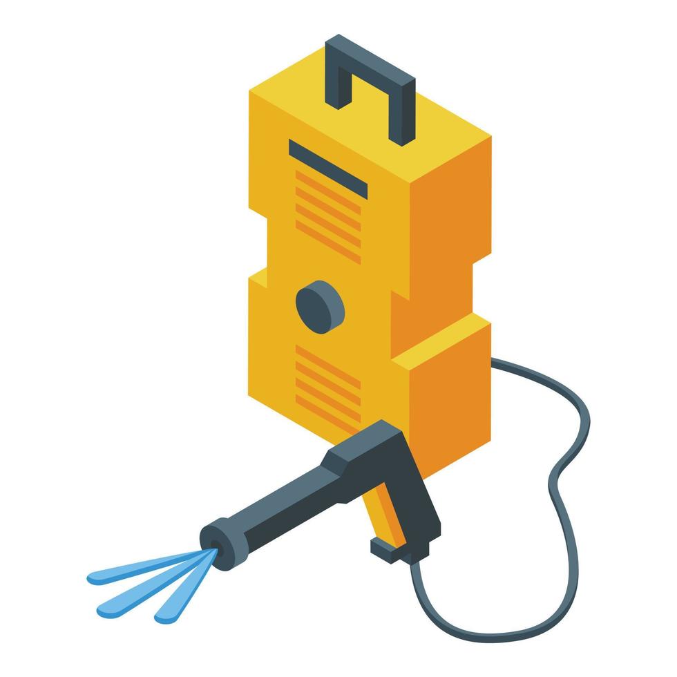 Carwash vacuum icon isometric vector. Car wash vector