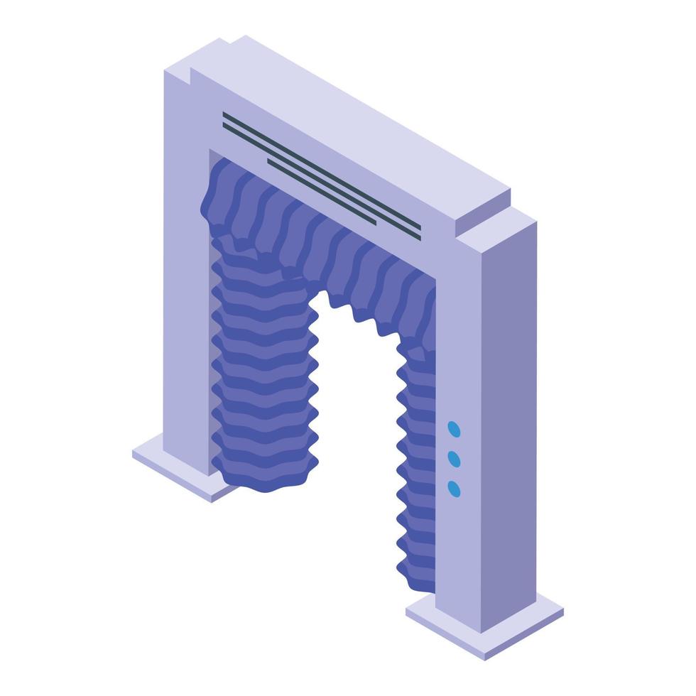 Automated car wash care icon isometric vector. Clean pressure vector