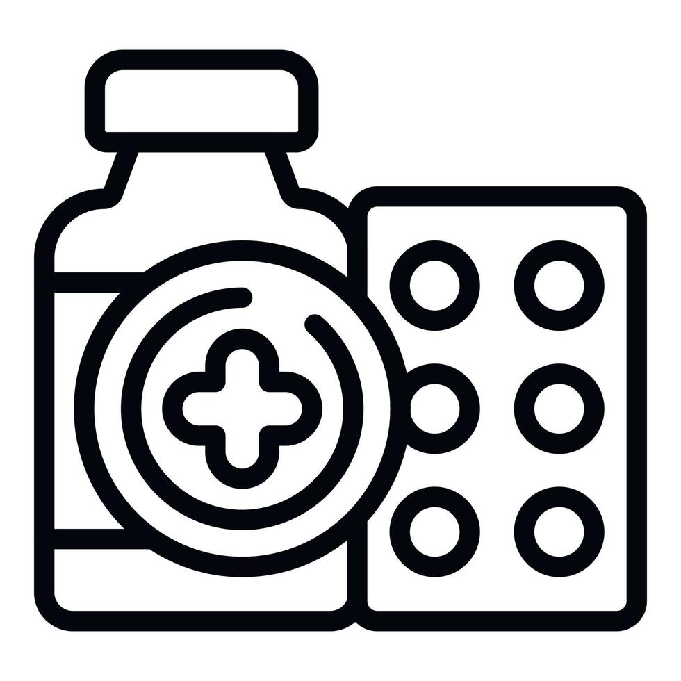 Medicine tools icon outline vector. Hospital room vector