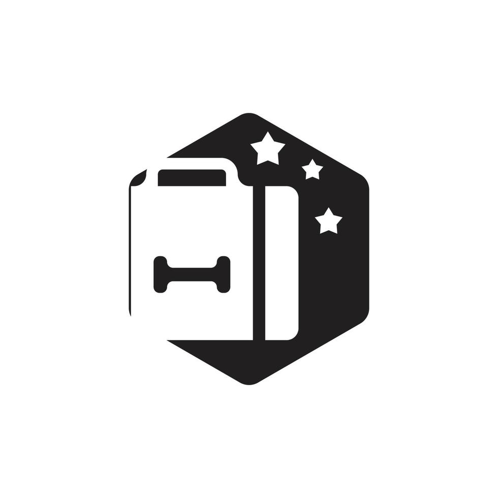 Brief case icon vector