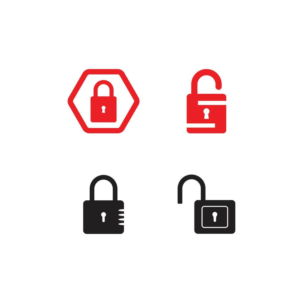 padlock logo icon vector