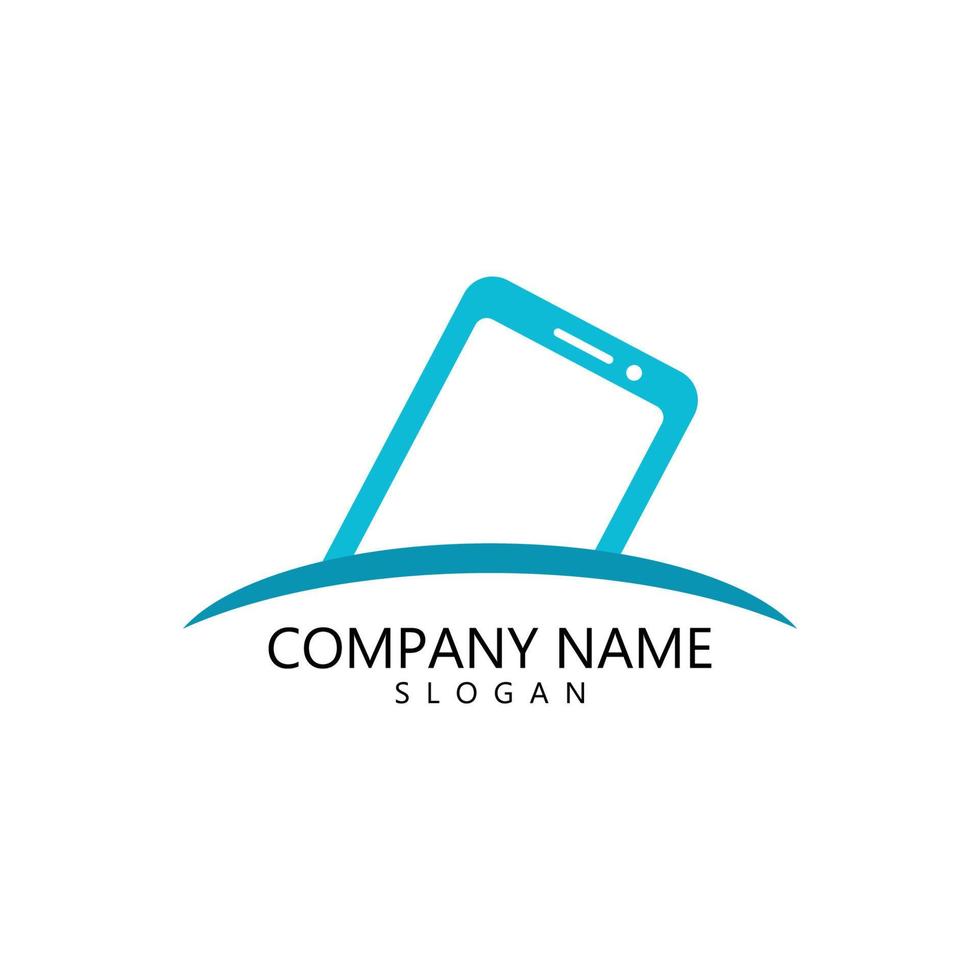 mobile phone logo vector