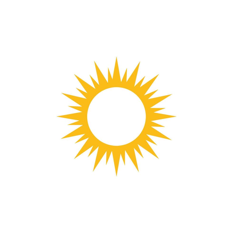 logotipo de ilustración de sol vector