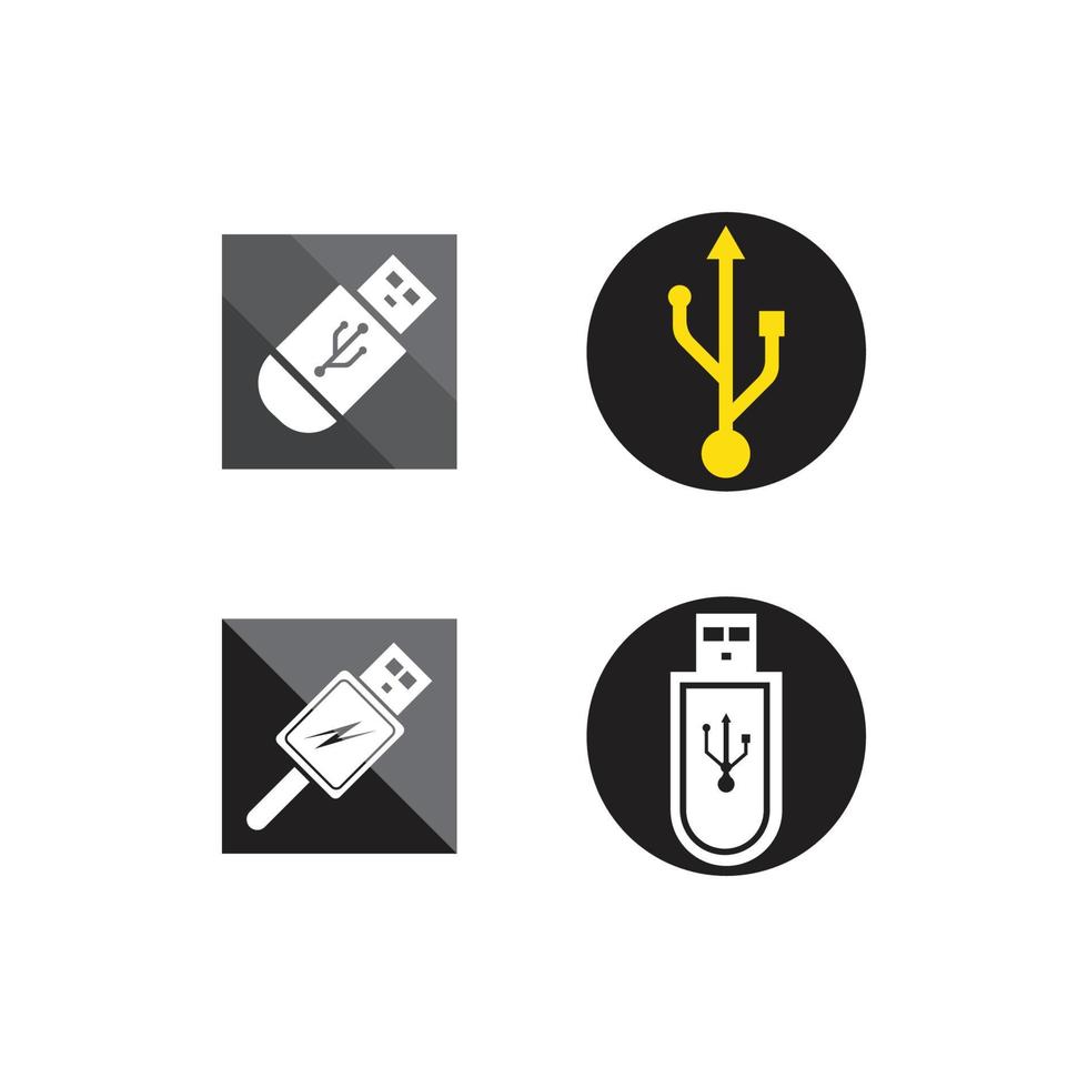 usb icon vector