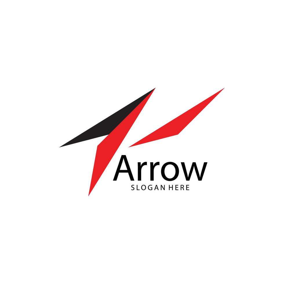 Arrow illustration logo vector