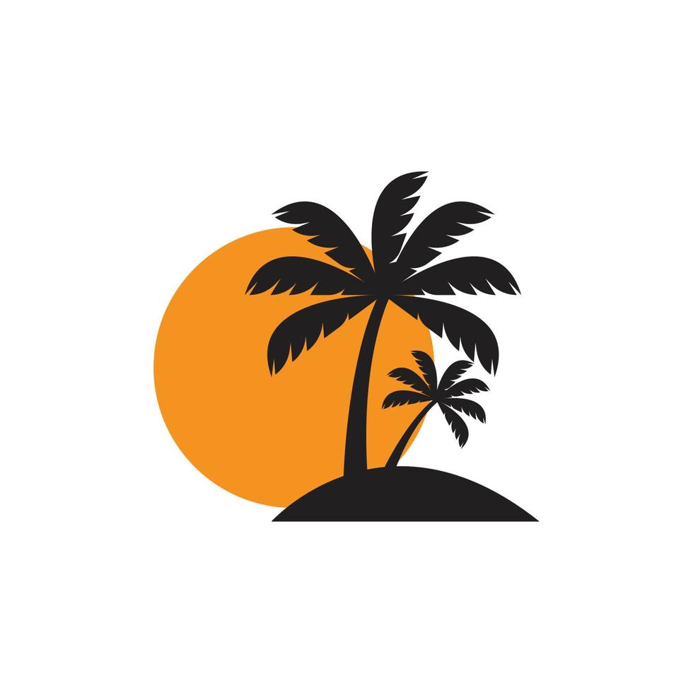 Palm tree summer vector