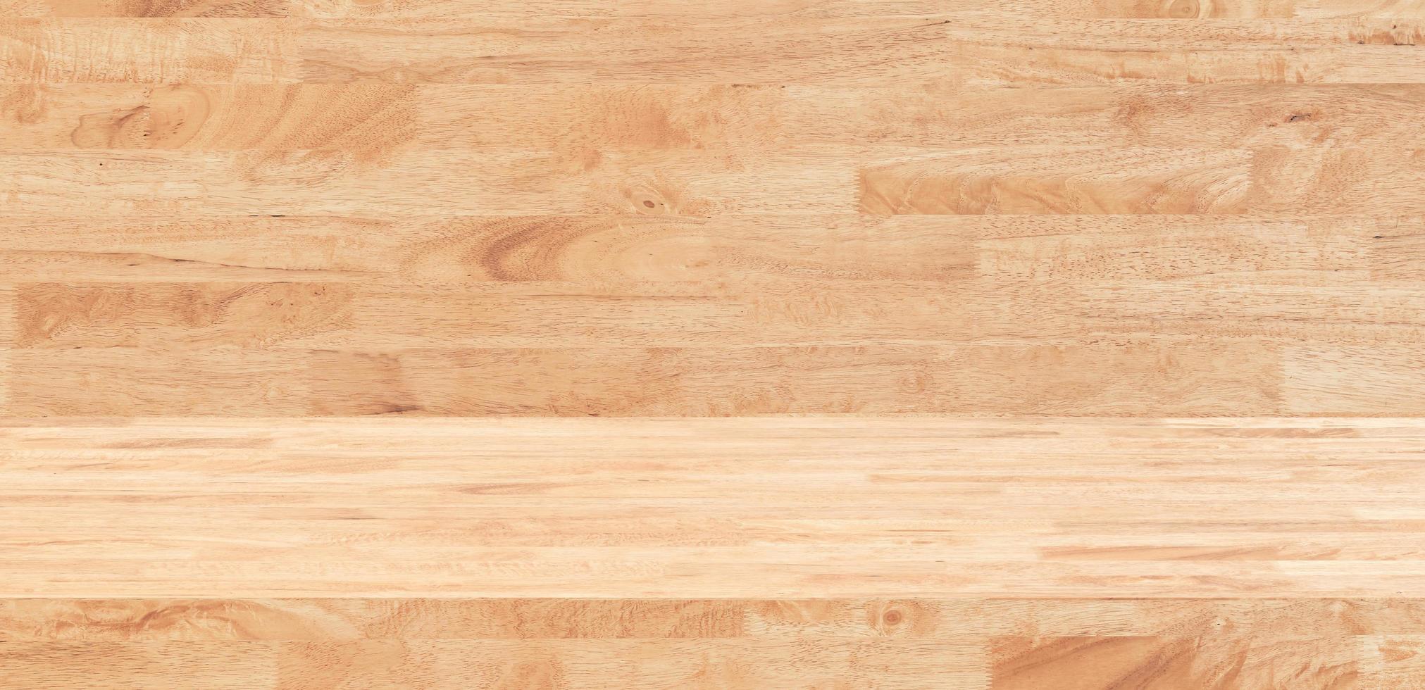 Empty wood table product display background with copy space. photo