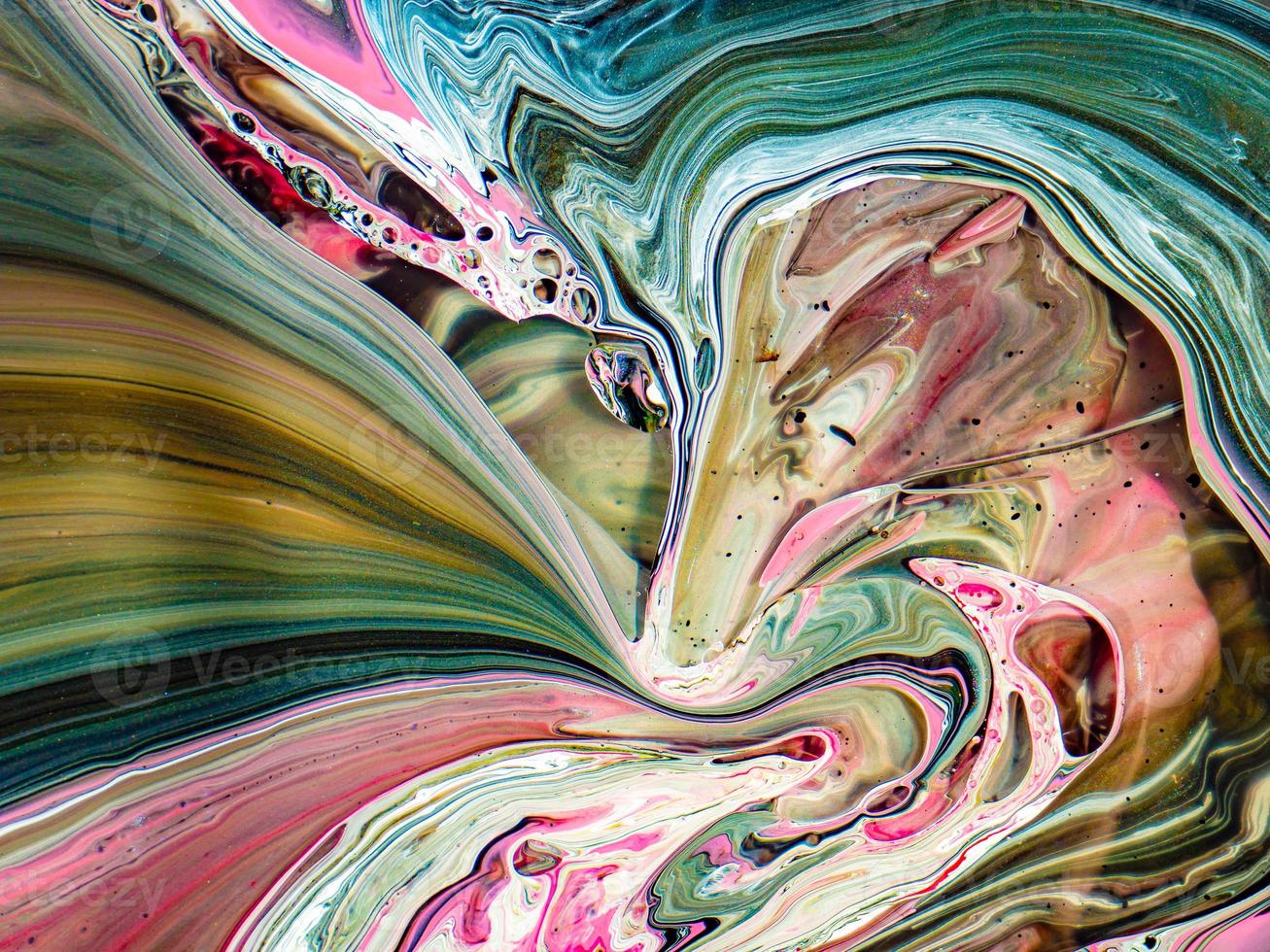 Abstract Colorful Marble Painting photo